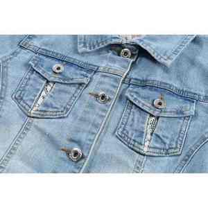 Custom Color Unisex Denim Jacket Winter Knitted Breathable Casual Coat Outwear <b>Stand</b> Collar - Product Image 5