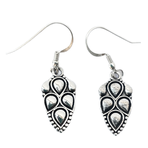 Pendientes colgantes de plata de ley 925 hechos a mano, hermoso diseño para bodas, fiestas, lindo uso diario para niñas, hecho a medida, venta al por mayor - Product Image 1