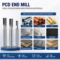 Diamant PCD Type de flûte outil de fraisage CNC pcd fraise diamantée pour l'industrie de traitement du Graphite