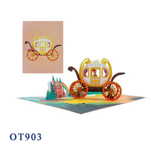 Carte de vœux en papier découpé au laser artisanale de style animal 3D pop-up, design personnalisé, cadeau de mariage, d'anniversaire, d'anniversaire de mariage au Vietnam - Product Image 3