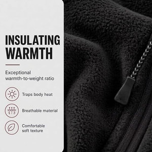 Veste polaire premium chaude, conçue avec un tissu polaire doux, coupe confortable et fermeture éclair avant sécurisée. - Product Image 6