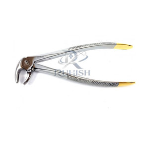 Forceps d'extraction dentaire manuels réutilisables légers et durables en acier inoxydable avec poignée ergonomique pour l'élimination des dents - Product Image 4