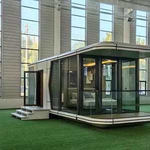 Capsule spatiale modulaire en acier, maison mobile préfabriquée, cabine avec cuisine et salle de bain pour hôtels, gîtes, dortoirs - Philippines - Product Image 4