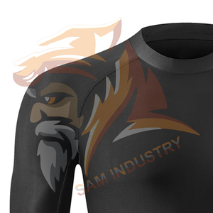 Customized Printing Men's <b>Compression</b> <b>Shirts</b> Long Sleeve High Quality Polyester/Cotton Breathable & Quick Dry <b>Compression</b> <b>Shirts</b> - Product Image 5