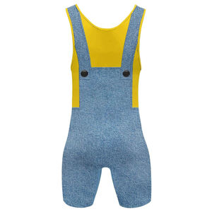 Vêtements de sport de lutte professionnelle pour hommes, vente chaude, logo personnalisé, justaucorps de lutte en spandex/polyester - Product Image 6