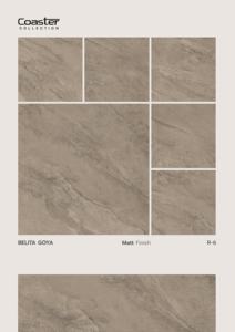 Azulejo de porcelana moderno de 60x60 cm con detalles mate tallados que aportan movimiento texturizado refinado y un toque de elegancia al interior. - Product Image 5