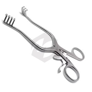 Écarteur Weitlaner 3x4 à pointes acérées, instrument chirurgical vétérinaire manuel en acier inoxydable allemand, certifié CE, auto-serrant - Product Image 4