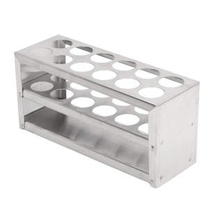 ที่วางหลอดทดลอง 304 ที่วางหลอดทดลองสแตนเลสสำหรับห้องปฏิบัติการ 12 รู - Product Image 3