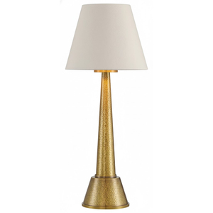 Lampe de table en cuivre martelé, base en métal moderne, lampe de bureau artisanale, finition antique, lampe de chevet pour la maison, le salon et la chambre à coucher - Product Image 4