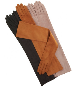Ladies Unique Styles <b>Long</b> Opera Leather Touch Screen <b>Gloves</b> Eco-Friendly Silk Lining Snake Veins Anti-Pilling Breathable Custom - Product Image 4