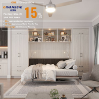 Lit mural pliant moderne sur mesure double/grand lit avec armoire intégrée et étagères, gain de place, ignifuge, étanche, garantie 5 ans