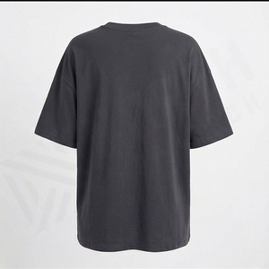 Camiseta de algodón extragrande para mujer, con estampado de color personalizado, para ropa urbana y tiendas de moda, top informal de alta calidad - Product Image 2