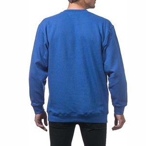 Sweat-shirts personnalisés pour hommes en molleton épais 380g à col rond, couleur unie, en coton, brodés, prix de gros pour l'automne - Product Image 2
