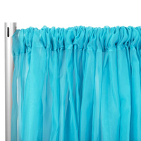 Rideaux en tissu transparent modernes pour église, fête, pelouse, tente de mariage, plafond, cérémonie, scène
