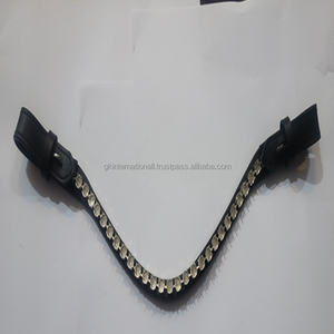 DD โซ่หนังแท้สีเงิน8มม. 10มม. ทำมือในอินเดียสายคิ้วสำหรับผลิตภัณฑ์ม้าโซ่หนังหรูหรา - Product Image 1