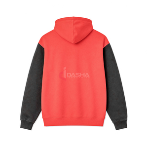 Sweat à capuche unisexe surdimensionné en molleton de coton épais personnalisé de qualité supérieure avec logo personnalisé - Product Image 2