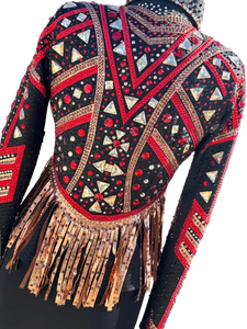 Luxury <b>Rhinestone</b> Western Rodeo <b>Jacket</b> for Cowgirl Horse Show Riding and Equestrian Competition - Product Image 4