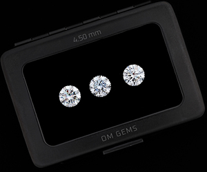 1.0 CT 4.5 MM Claridad VVS, Color E-F, Diamante Cultivado en Laboratorio, Corte Brillante Redondo, Diamante Suelto de Laboratorio para Joyería (3 PIEZAS) - Product Image 3