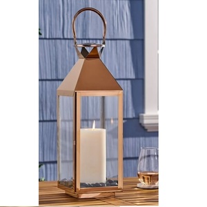 Lanternes en métal élégantes pour la décoration de fête de mariage, style classique, porte-lanterne décoratif pour la maison - Product Image 3