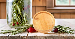Juego de posavasos con acabado de madera natural más demandado para té, café o bebidas frías, disponible en blossom craft india - Product Image 2