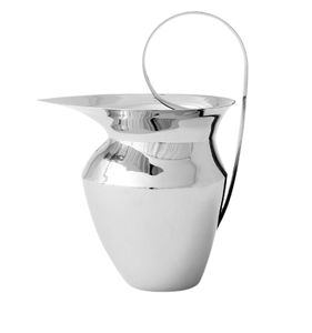 Pichet en métal fait main avec poignée en métal finition argentée, idéal pour le vin, les jus et l'eau – Grande vente - Product Image 3