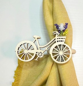 แหวนรองผ้าเช็ดปากไม้ดีไซน์เรียบง่ายสไตล์ชนบท สำหรับตกแต่งโต๊ะร้านอาหารริมชายหาด คาเฟ่ และงานจัดเลี้ยงในสวน เป็นมิตรกับสิ่งแวดล้อม ทำด้วยมือ - Product Image 1