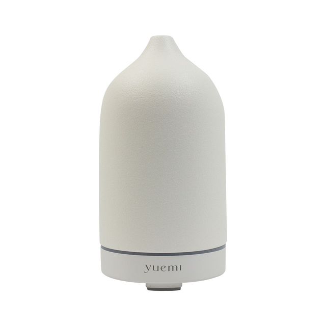 AROMASCAPE 160ml Ultrasonic Ceramic Stone Essential Oil Diffuser 7 Color LED Night Light Aromatherapy Diffuser