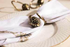 Gold <b>Napkin</b> Rings for Table Setting, Decorative Metal <b>Napkin</b> Holders for Wedding, Party, Dinner, Restaurant and Home Table Decor - Product Image 6