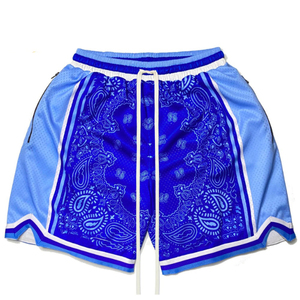 Shorts de basketball en maille respirante personnalisés OEM ODM en gros, vêtements de sport à séchage rapide, fabricant de vêtements streetwear - Product Image 4