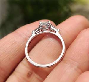 Fournisseur professionnel de bijoux en diamants de laboratoire, bague de fiançailles 1 carat en or 18 carats, vente en gros, commande en gros, directement du fabricant - Product Image 2