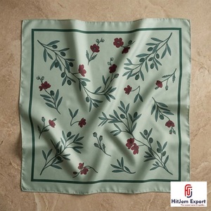 Custom Printed Womens Square <b>Scarf</b> Lightweight Soft Fabric Fashion Accessories OEM ODM Manufacturer Sicily Custom Fabric Product - Product Image 1