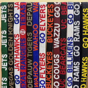 Correas con Cuentas de Diseño Único y Coloridas para Deportes Multideportivos, Correas Personalizadas para el Día del Partido, Artículos Personalizados para Fanáticos del Fútbol Universitario, Bolsas para Estadios - Product Image 1