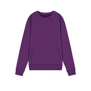 <span class=keywords><strong>Felpa</strong></span> da <span class=keywords><strong>uomo</strong></span> <span class=keywords><strong>viola</strong></span> girocollo, vestibilità regolare, tinta unita, lavorata a maglia, casual, per autunno e inverno - Product Image 6