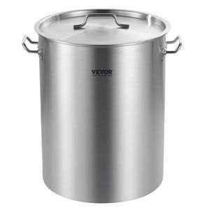 Zuppa e pentola in acciaio inox 36QT con manico del coperchio del cestello per cucinare e cuocere - Product Image 1