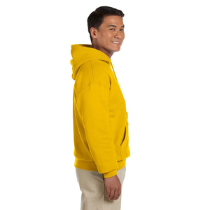 Sudadera con Capucha Dorada Personalizada para Hombre, Sudadera de Felpa de Algodón Amarillo Mostaza, Sudadera Lisa de Alta Calidad al por Mayor - Product Image 3