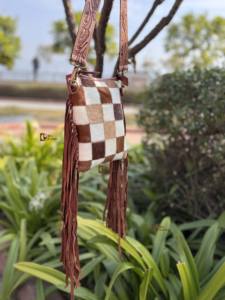 Sac à franges en cuir de vachette à motif occidental sculpté à la main beaux sacs de soirée de créateur pour femmes à usage multiple - Product Image 2