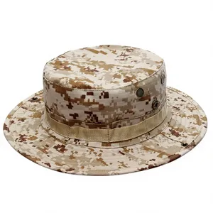 Best Jungle Camouflage Bonnie Hat Outdoor & Indoor Adjustable Durable Unisex Tactical Safety Hat for <b>Hiking</b> Fishing - Product Image 1