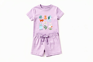 Conjunto de ropa cómoda para niños, camiseta de algodón y pantalones cortos, ropa de verano transpirable y ligera, talla personalizada - Product Image 5