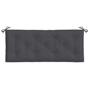 Anthracite 47.2"x19.7"x2.8" Fabric Garden <b>Bench</b> <b>Cushion</b> Outdoor Pillows & <b>Cushions</b> - Product Image 4
