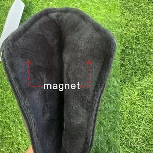 Funda Protectora para Palos de Golf de Cuero PU Negro Sólido, Duradera, con Cierre Magnético, Marca SOSH4 - Product Image 3