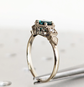 Anillo Étnico con Diamante Cultivado en Laboratorio, Diseño Elegante para Mujer, Joyería de Compromiso y Boda, Regalo, Uso Diario, Certificado IGI - Product Image 3