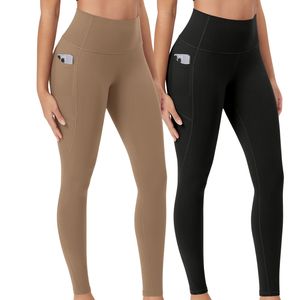 Leggings de Yoga Personalizados para Mujer, Cintura Alta, Elásticos en Cuatro Direcciones, Transpirables, para Gimnasio, Running, Entrenamiento, Ropa Deportiva Ajustada, Color Sólido - Product Image 1