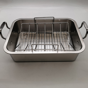 Premium Stainless Steel Roasting <b>Pan</b> For Healthy Delicious Family Cooking With Spacious Interior Comfortable - Product Image 5