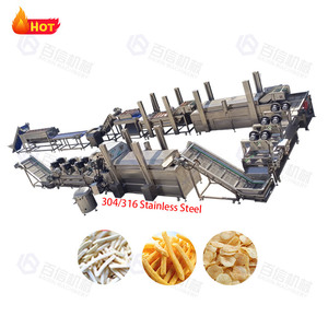 Baixin haute qualité pommes de terre frites faisant la Machine 1000kg ligne de production de frites entièrement automatique - Product Image 2
