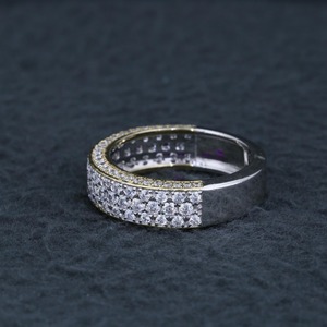 Bague Éternité en Diamant de Laboratoire, Bague de Mariage en Argent 925 pour Femme, Bague de Promesse Empilable, Bijoux de Mariée, Bague Minimaliste - Product Image 2