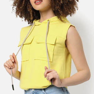 Sudadera sin Mangas para Mujer, Estilo Deportivo, Tela Suave y Ligera, Moda Urbana, Top para Gimnasio - Product Image 2