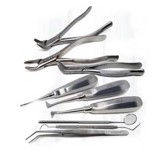 Juego de 9 Pinzas de Extracción Dentales Ortopédicas Alemanas, Elevadores, Instrumentos Quirúrgicos Profesionales para Caballos - Product Image 1