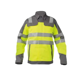 Veste de pluie réfléchissante pour garçons, haute visibilité, veste de sécurité pour la construction, col montant, veste d'hiver - Product Image 5