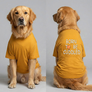 Camiseta Premium de Algodón de Alta Calidad para Perro, Cuello Redondo, Color Amarillo, Tela Suave, Cómoda y Duradera, Ropa Premium para Mascotas - Product Image 1