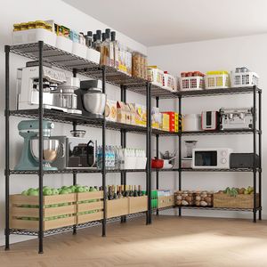 Espositore per Cappotti da Donna a 4 Livelli, Doppia Fila, con Spaziatura Regolabile, 147*35*150cm, in Ferro Verniciato a Polvere - Product Image 6